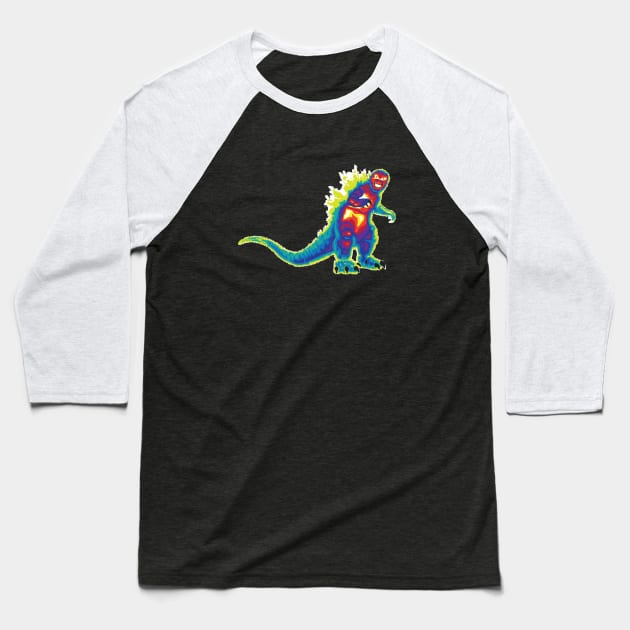 Heat Vision - Godzilla Baseball T-Shirt by SevenHundred